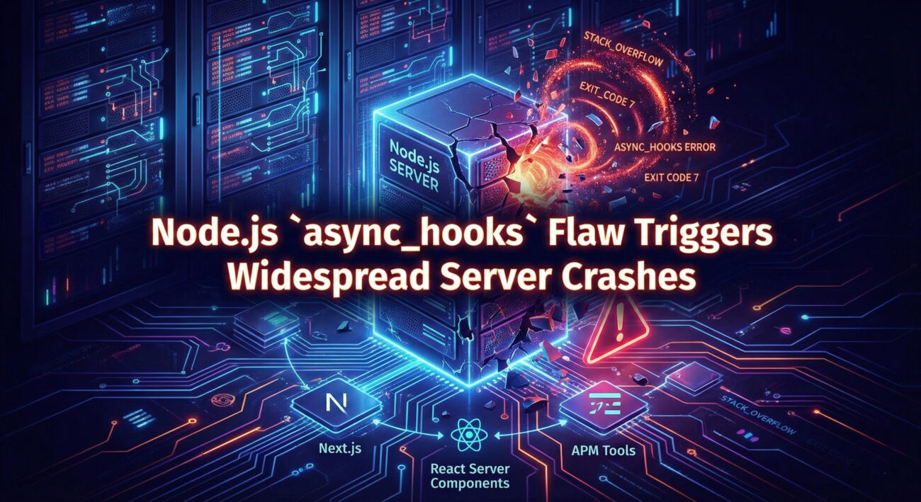 Critical Node.js async_hooks Bug Triggers Server-Crashing Stack Overflows