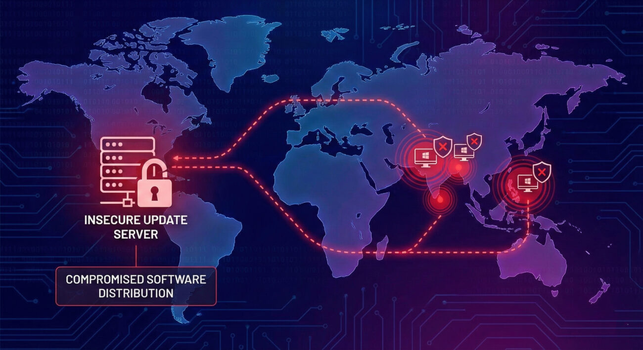 eScan antivirus supply chain attack geographic distribution map – India, Bangladesh, Sri Lanka, Philippines