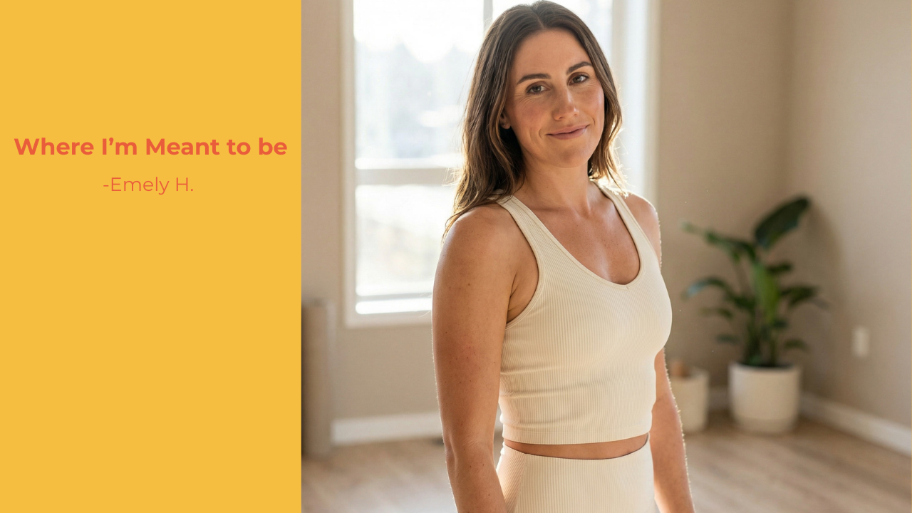 White Label e3529391 side hustle → full time yoga teacher emely