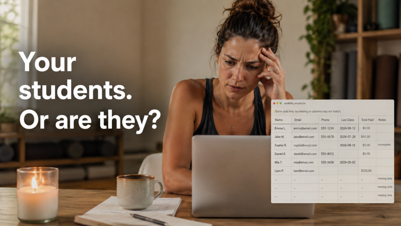 : Legacy platforms like Mindbody make it nearly impossible to take your student data with you. Here's exactly how they do it — and how to protect yourself.